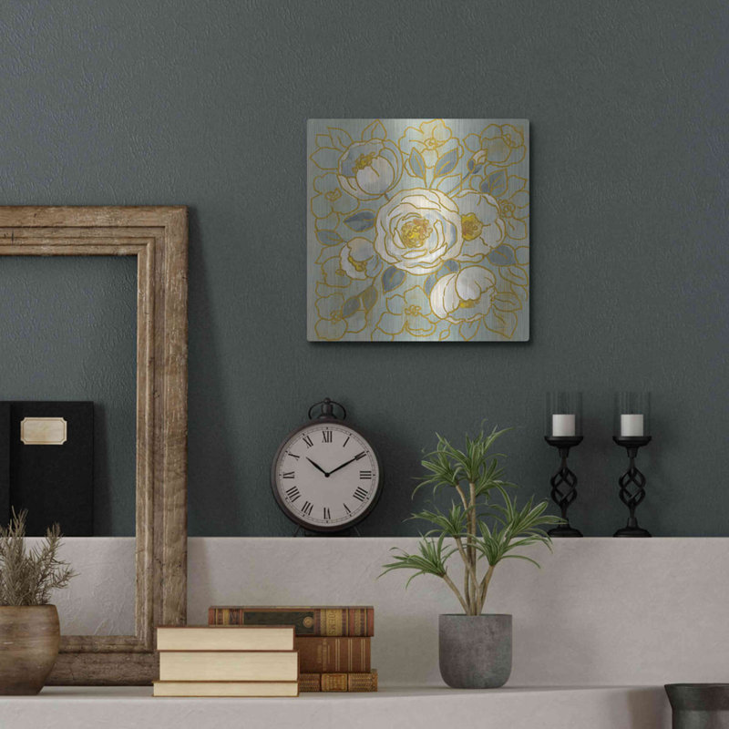 " Sage Floral II " by Silvia Vassileva, 12" H x 12" W