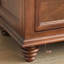 Armoire d'appoint en bois massif brun noisette