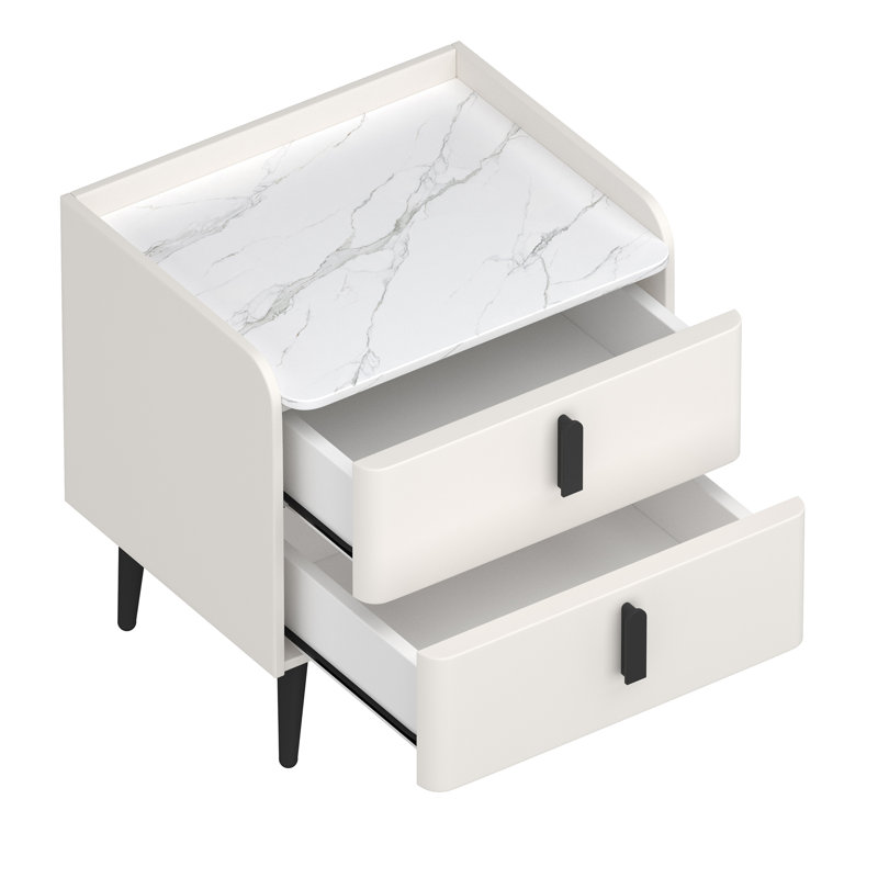 Table de bout (ensemble de 2), Blanc