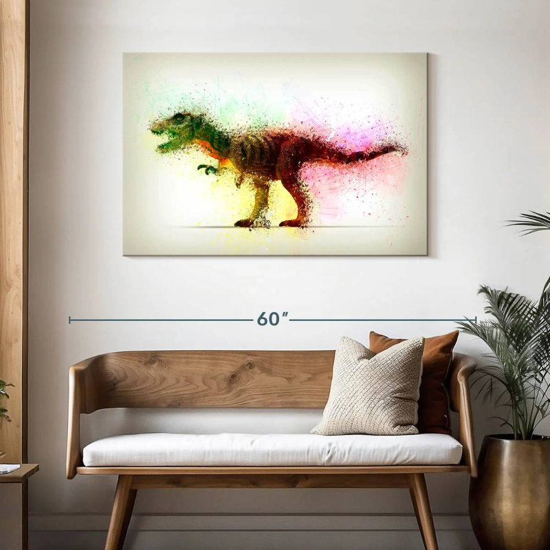 Brampt Abstract Dinosaur, 30'' H x 45'' W