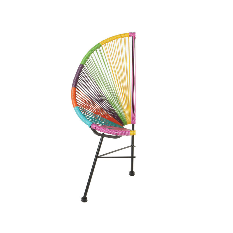 Chaise Acapulco, Cadre multicolore / noir
