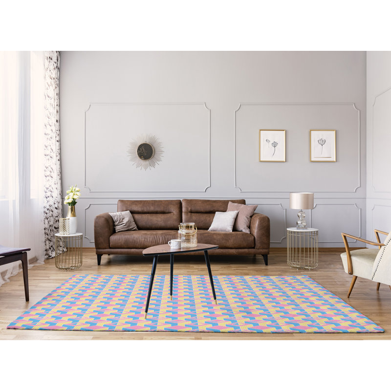 Tapis rose pâle/vert skyscrapers, Rectangle 8 pi x 10 pi