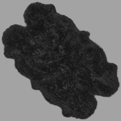 Solid Colour Sheepskin 110cm X 180cm Area Rug