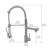Stainless Steel Kitchen Tap With Pull-Down , Brushed Nickel, Innovative Design Faucet Pull Down, Hygienic Surface Treatment-2015882128