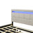 Upholstered Platform Bed With LED Frame and 2 drawers-2091756254-2091756255