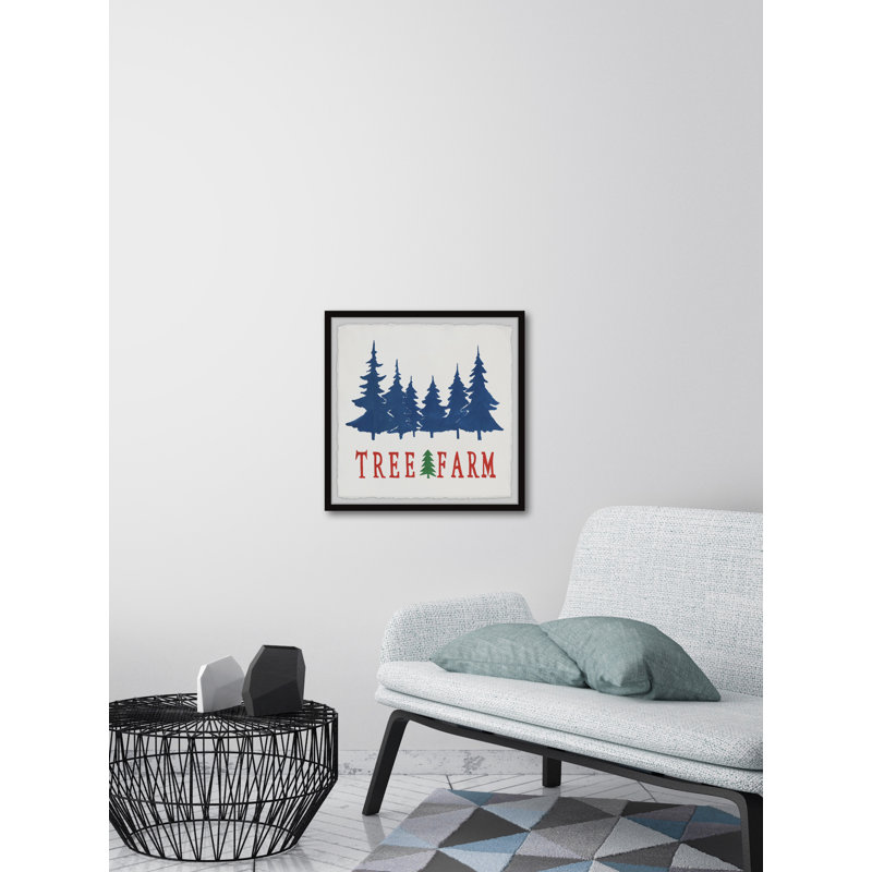 Christmas Tree Farm - Single Picture Frame Print, 61cm H x 61cm W x 3.81cm D