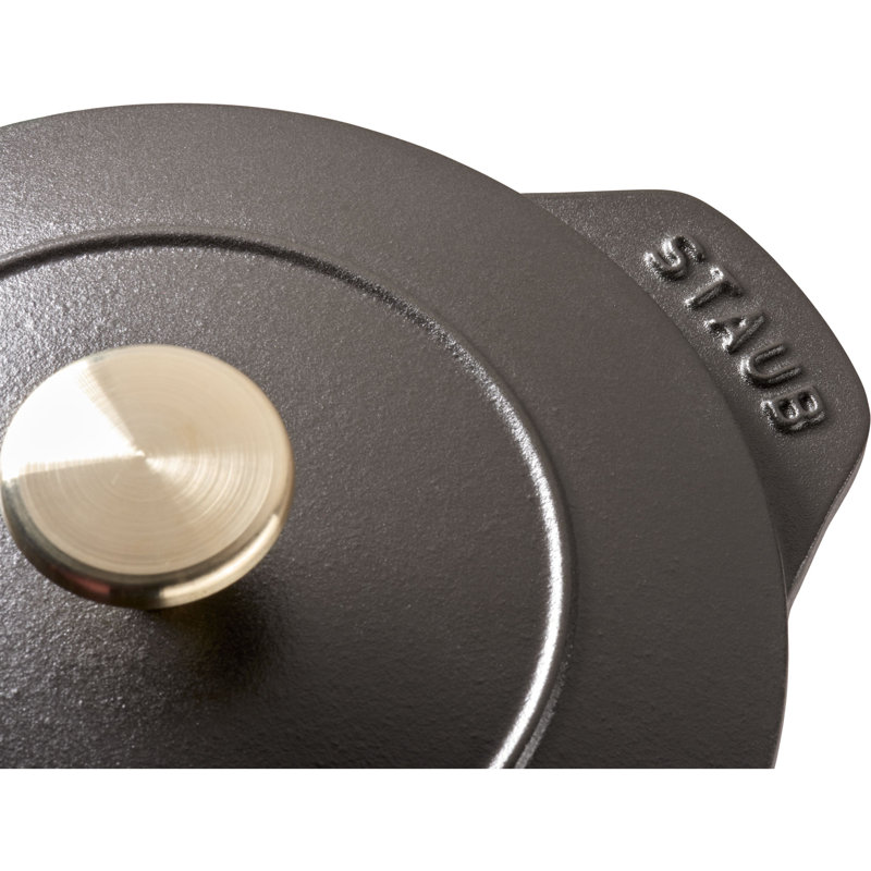 Staub Cast Iron 1.84-qt Petite French Oven, 1.84 quarts, Matte Black