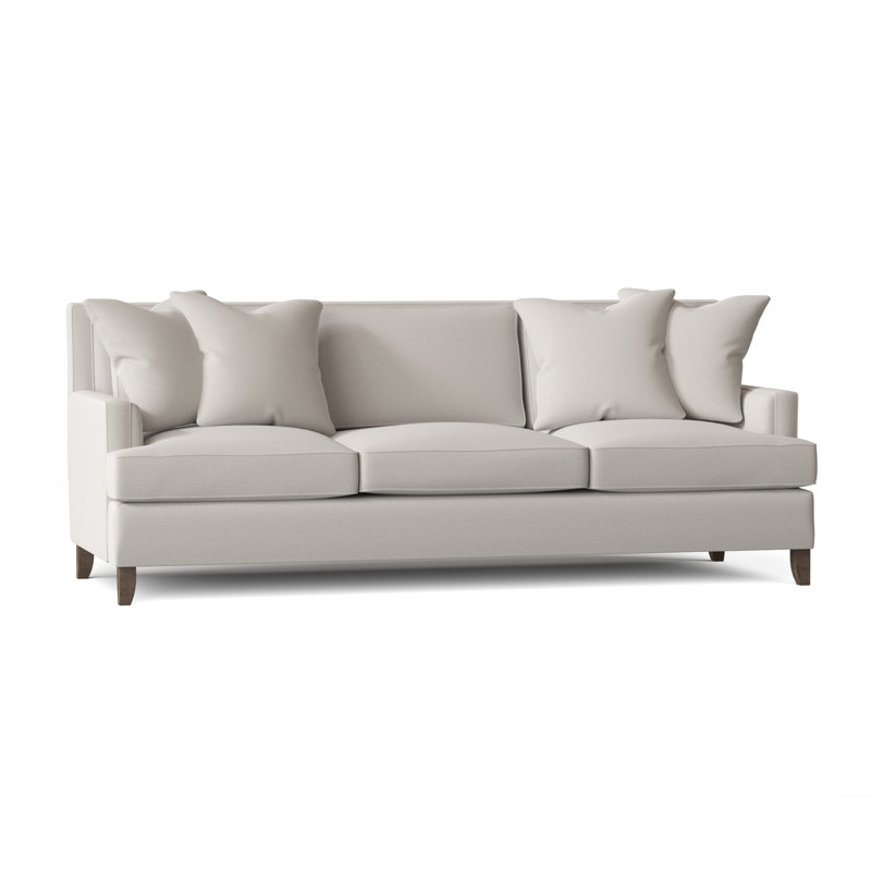 Addison Upholstered 91.5'' Sofa, Dorado Snow Crypton® Chenille 5558-000, Aged Gray