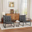 Chaise d'appoint avec repose-pieds