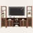 3-Piece Large TV Stand for TVs up to 70", Entertainment Center with Modular Bookshelves Cabinet, Doors & Shelves-617766388