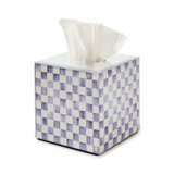 Violet Check Glass Boutique Tissue Cover