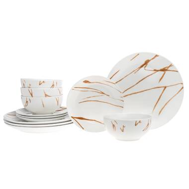 Winston Porter Aleki Porcelain China Dinnerware Set - Service for 2