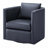 Riona Midnight Swivel Barrel Chair-92973430