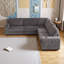 Canapé modulaire en L surdimensionné en L 110 po avec rangement et commodités modernes-477507086