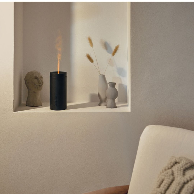 Black Ultrasonic Electric Aroma Diffuser with USB Cable
