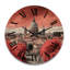 Horloge murale en bois massif Matisha-133649940