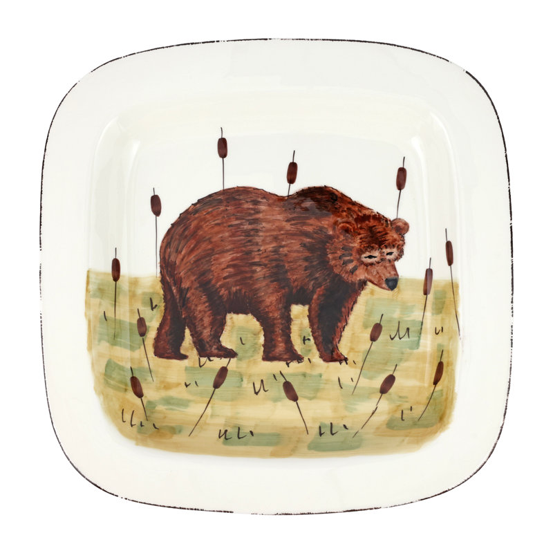 Plat carré Ours de la faune