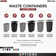 Rev-A-Shelf Polymer Replacement Waste/Trash Container for Rev-A-Shelf Pull Outs