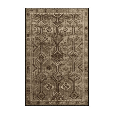 Tapis brun lavable à la machine