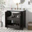 Ensemble de meuble-lavabo autoportant 30 po avec lavabo en céramique