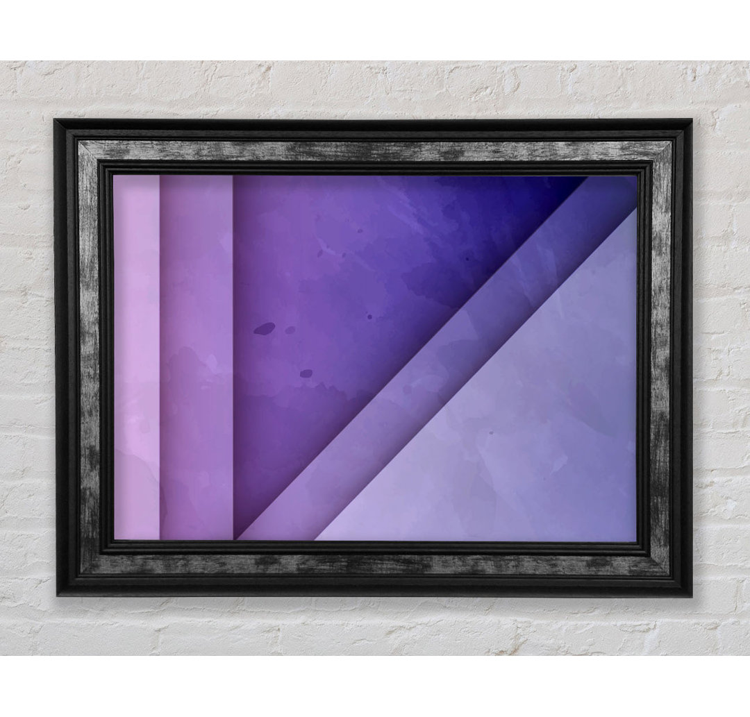 Gerahmtes Leinwandbild Purple Triangle