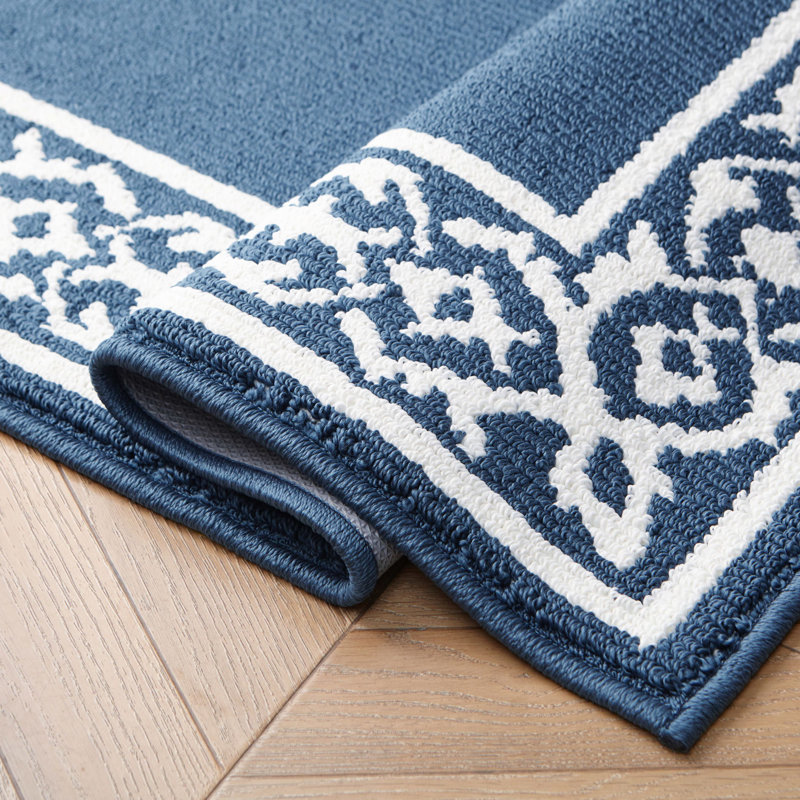Laura Ashley Lorreta Two-tone Machine Washable All Loop Tufted Rugs 1-Piece, Runner 2'2" x 6'