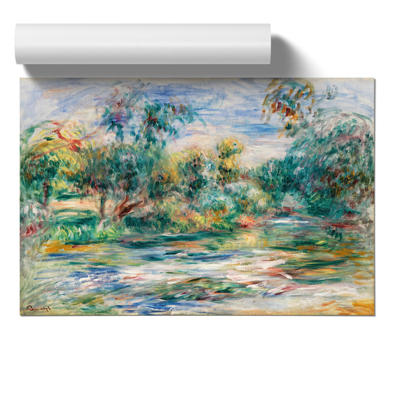 Landscape Vol.1 by Pierre-Auguste Renoir - No Frame Painting, 42cm H x 59cm W x 0.1cm D