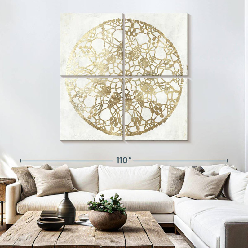 Kerner Gilded Star I, 74'' H x 74'' W