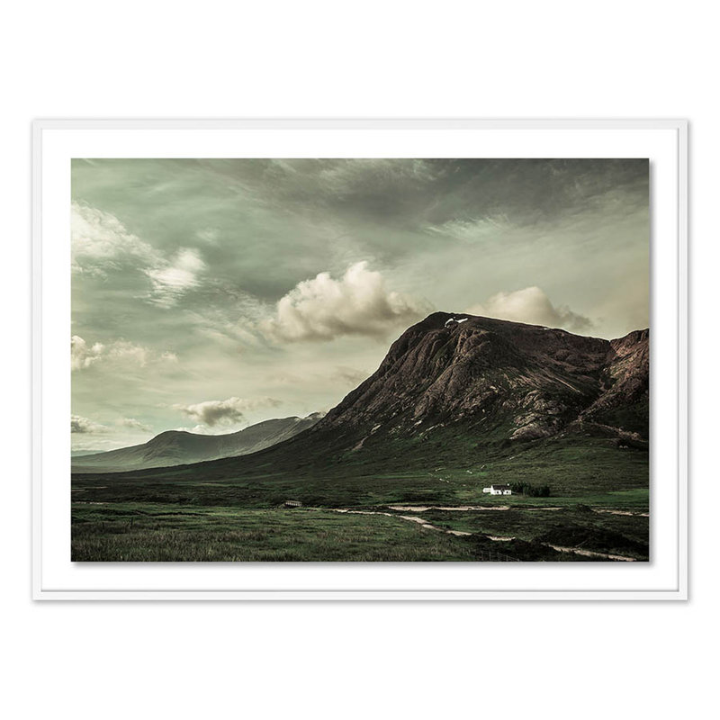 Scotland I Print by Joe Mania, White, 44" H x 60" W x 2.5" D
