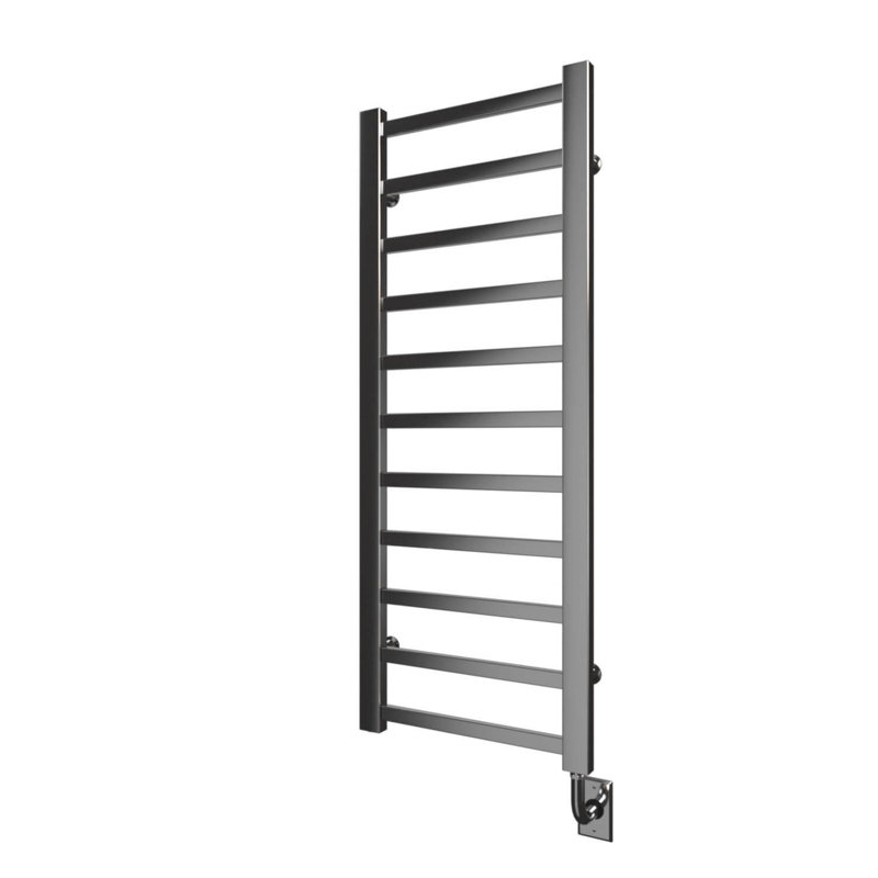 Chauffe-serviettes électrique mural 19,5 "x50,5" Milano, Chrome chrome, H 50,5 po x l 19,5 po x P 3 po
