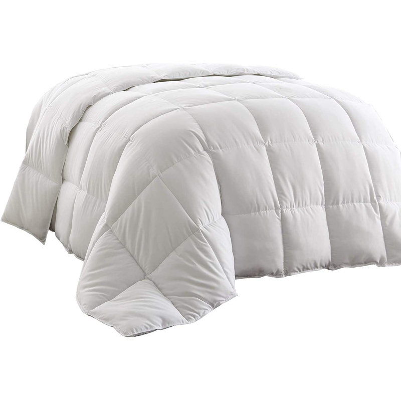 All Season Down Alternative Comforter Duvet Insert with Corner Tabs, Queen, White