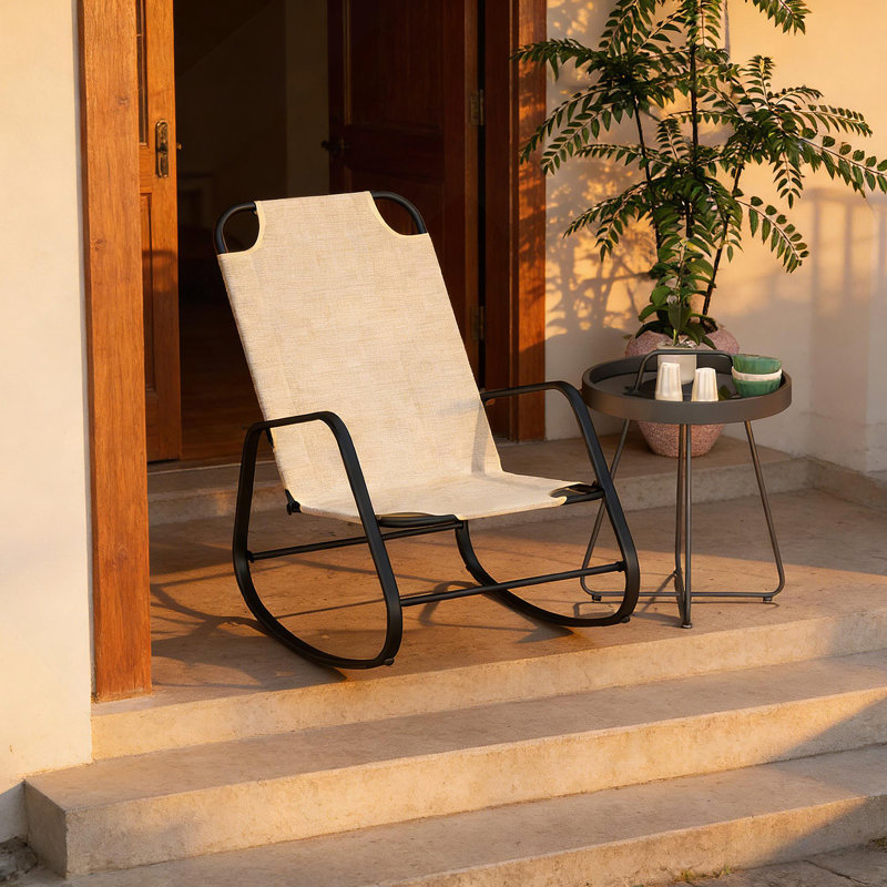 Siège relaxant, chaise berçante d'extérieur