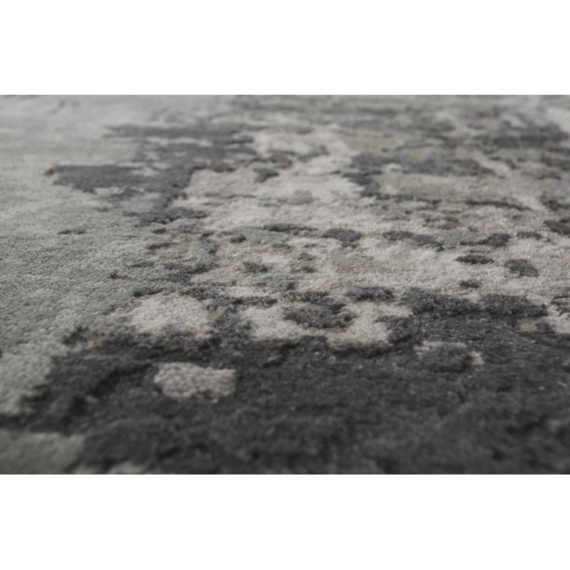 Tapis rectangulaire contemporain en laine noué à la main