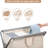 160L Collapsible Laundry Hamper With Wheels, Roll...
