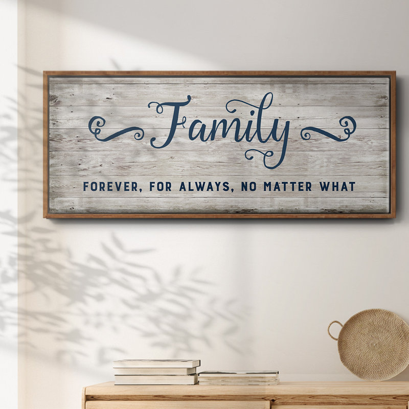 «Family Forever» - toile encadrée