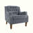 Accent Chair, Living Room Chair, Footrest Chair Set with Vintage Brass Studs-131706803