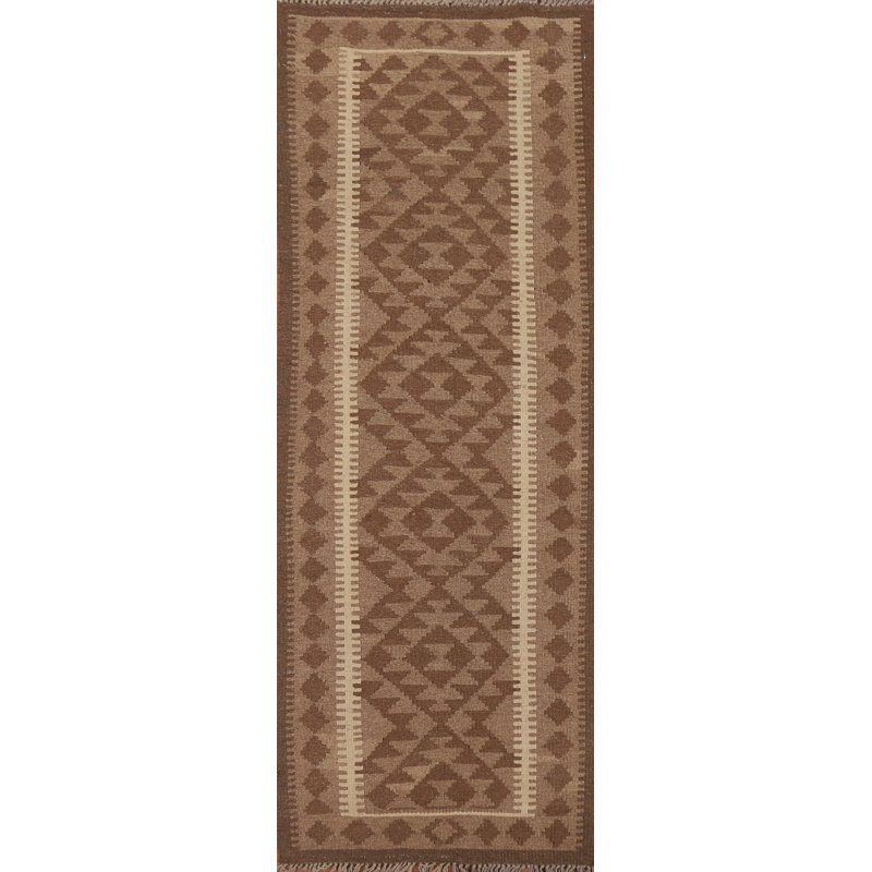 Tapis de couloir géométrique Kilim