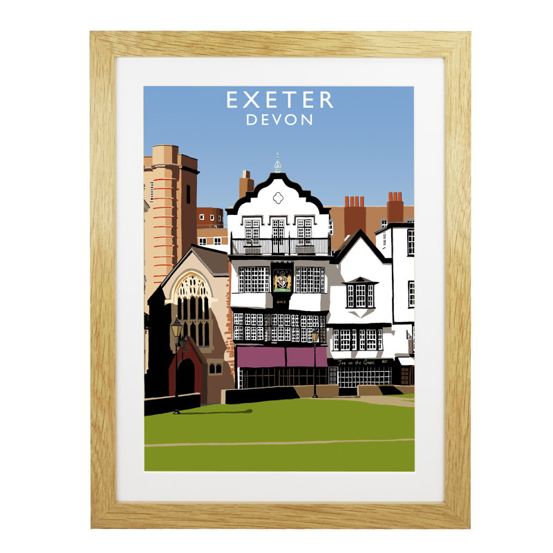 1 Piece Wall Art, 54 cm H x 44 cm W x 2.2 cm D, Oak Wood Frame