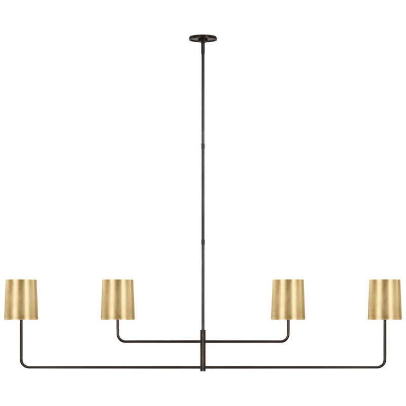 Go Lightly 4 - Light Chandelier, Gold, Bronze