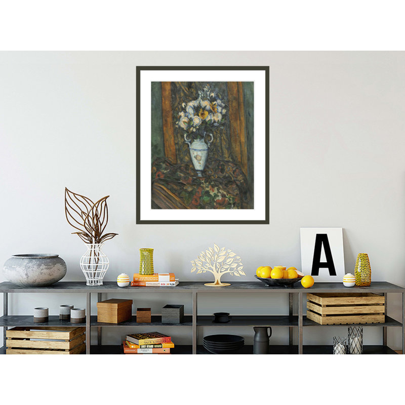 Vase de fleurs par Paul Cézanne, H 39,84 po x l 33,5 po