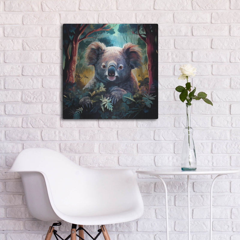 Art mural en métal «Koala» par r3darch0n, H 24 po x l 24 po