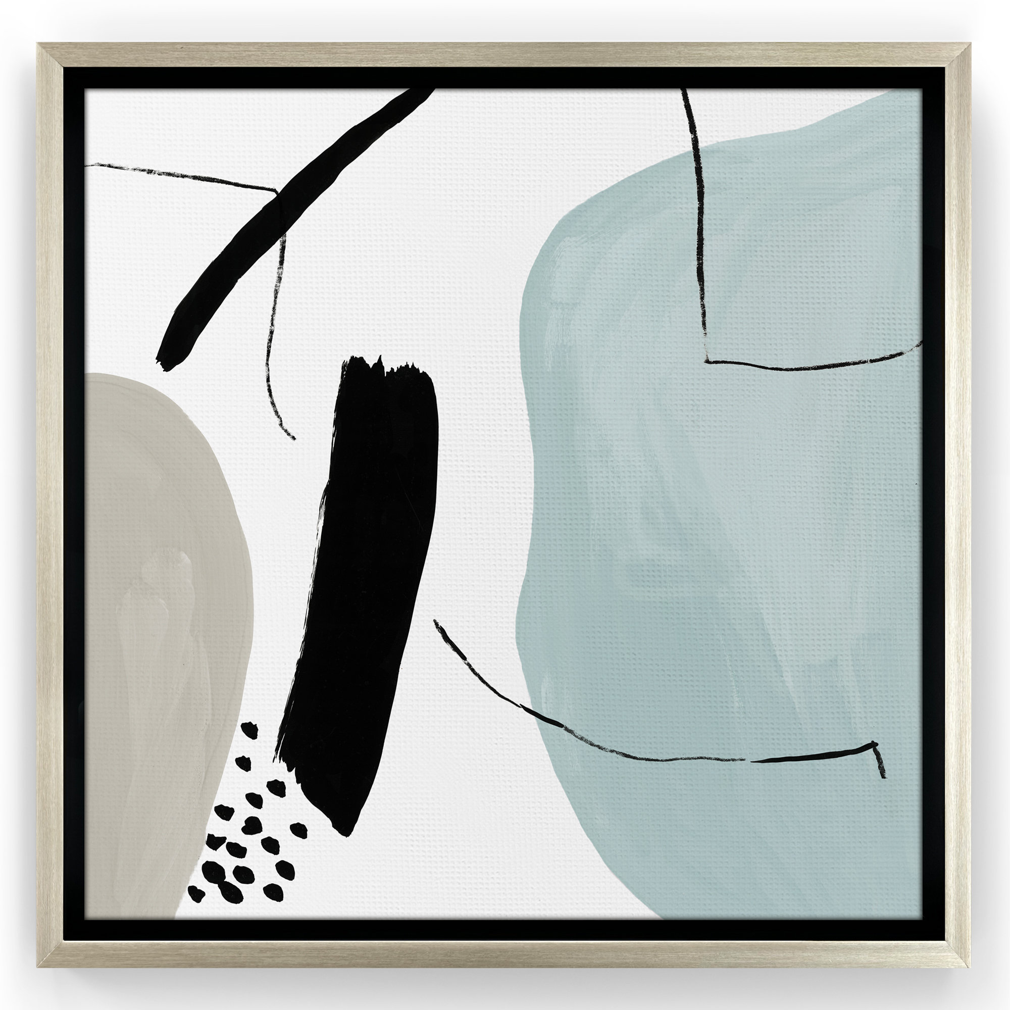 Wrought Studio Integral Ii by PI Creative Art Modern Wall Art Decor -  Floating Canvas Frame