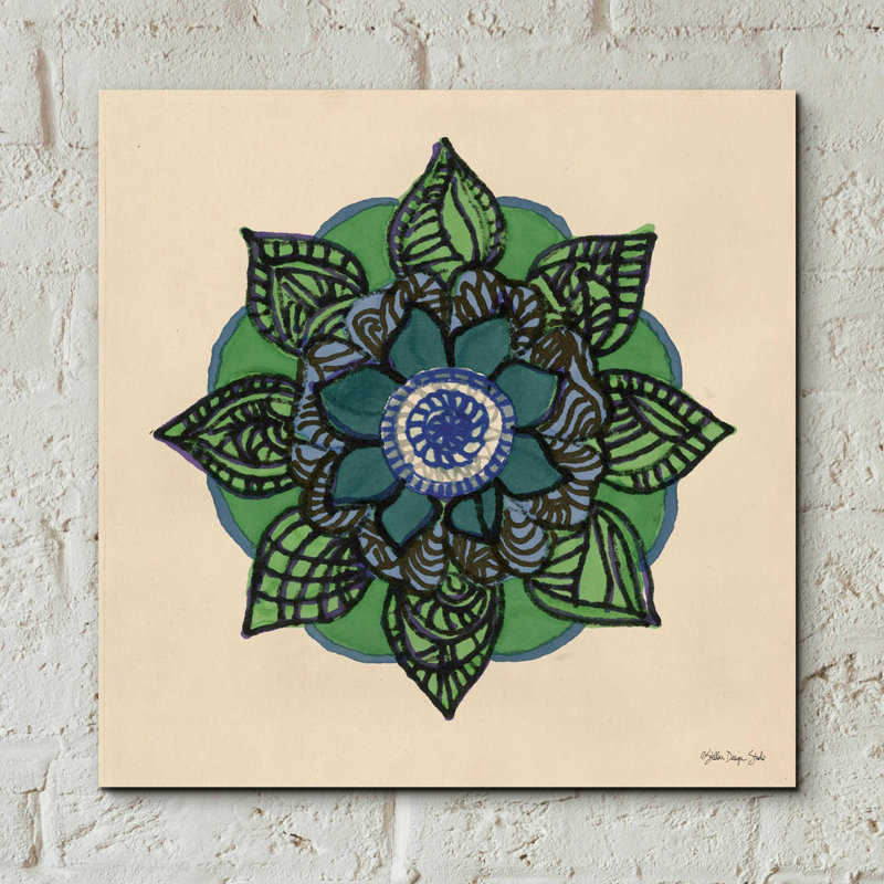 «Mandala 2» par Stellar Design Studio, art mural en verre acrylique, H 12 po x l 12 po x P 0,13 po