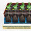 Plateau à graines - Plateau à semis en cuivre et métal avec 24 pots à fleurs effilés pour planter des graines - Trousse de germination pour la germination - Accessoires de serre et cadeaux de jardinage par Kings County Tools