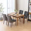 Chaise de salle à manger d'appoint, chaises en tissu épaissi avec pieds en bois massif, ensemble de 2-335658269