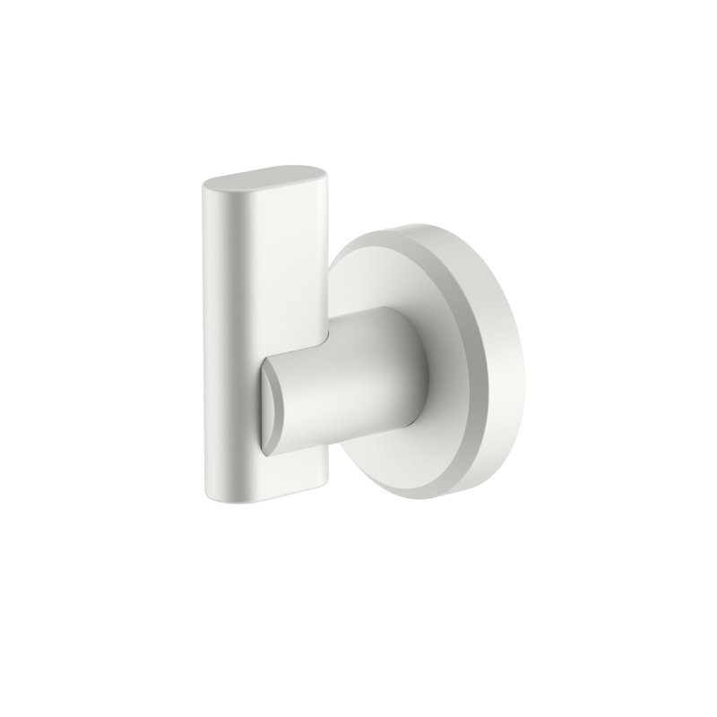 Locke Robe Hook, Matte White