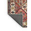 Tapis oriental en laine / polyester tissé à la machine noir / rouge / beige-989502352