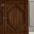 33.6" Retro Wooden Sideboard Buffet Cabinet with Storage, Symmetrical Geometric Accent Display Cabinets, Media Console Credenza for Living Room/Entryway/Dining Room/Kitchen, Walnut-1706169911