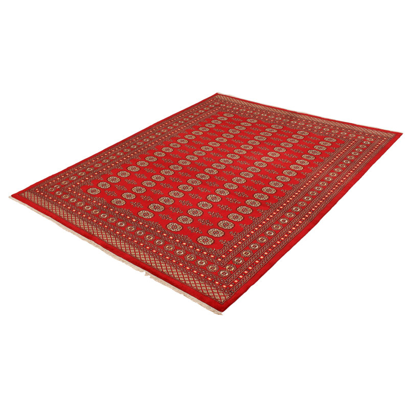 Tapis rouge foncé Finest Peshawar Bokhara 8 pi 0 po x 9 pi 10 po