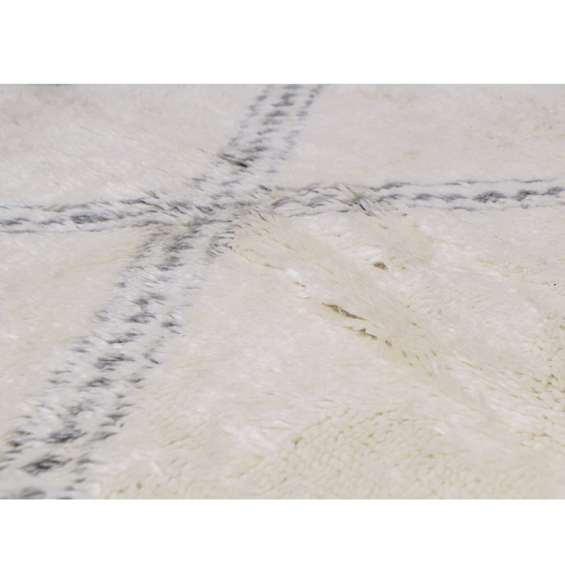 Moroccan Wool Geometric Area Rug, Rectangle 8' x 10'